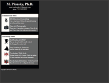 Tablet Screenshot of mplonsky.com
